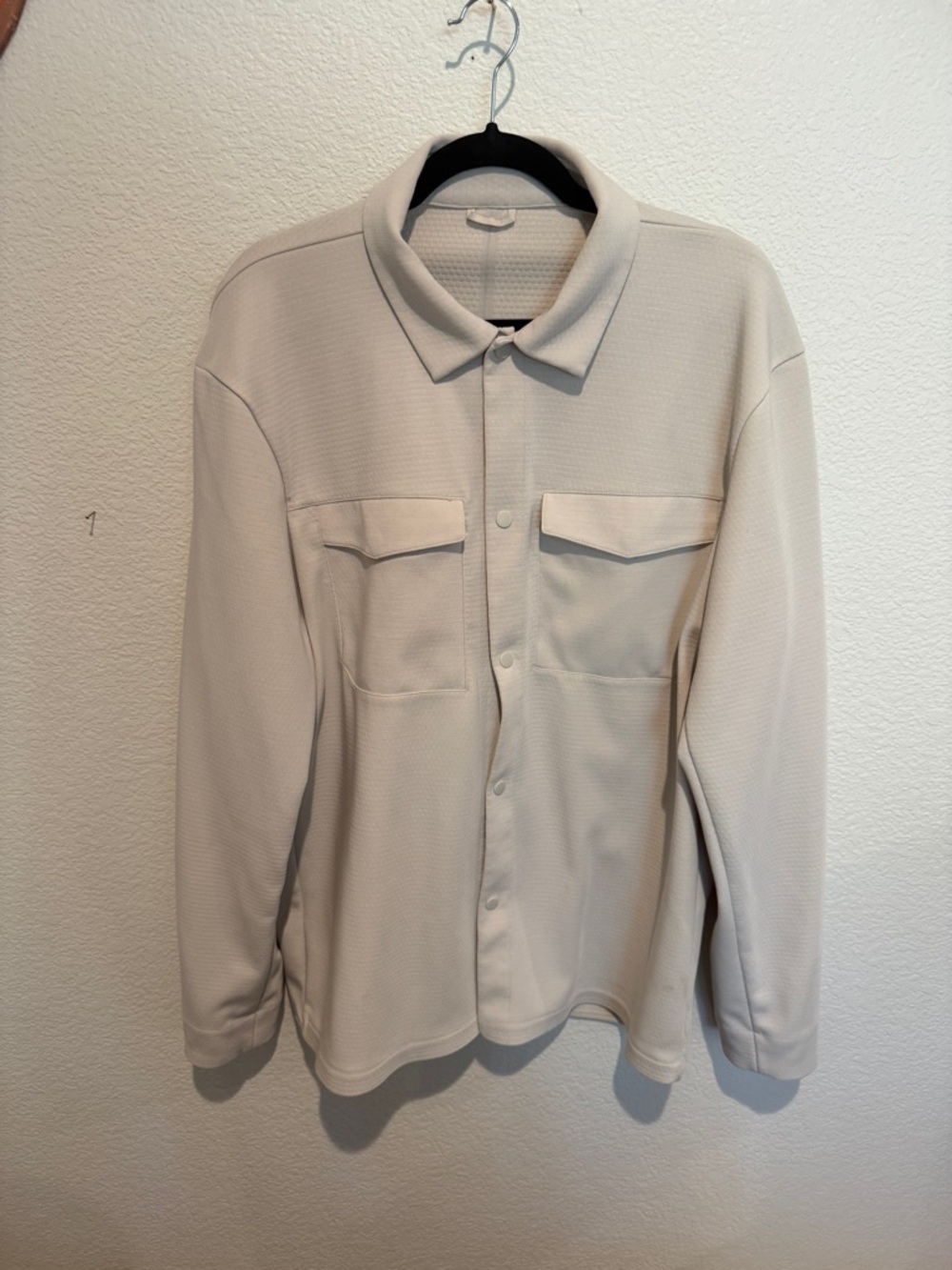 lululemon athletica Men's Lightweight Shirt Jacket in Off-White